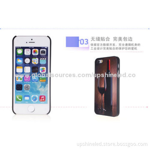 PC Cases for iPhone with Red Wine Printing, OEM/ODM Orders Welcomed